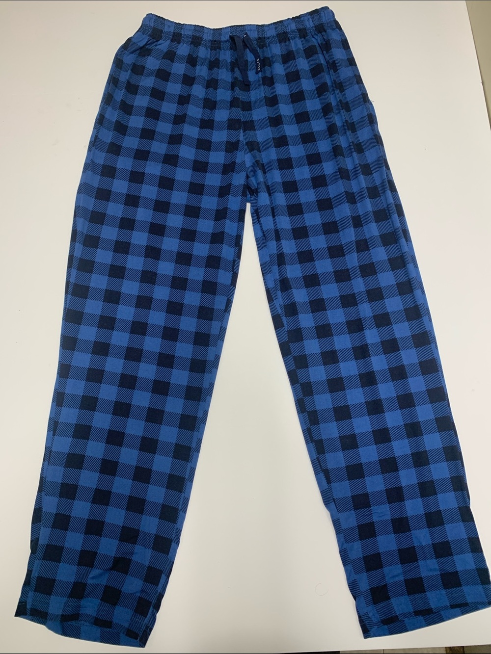 Perry Ellis Blue and Black Plaid Joggers